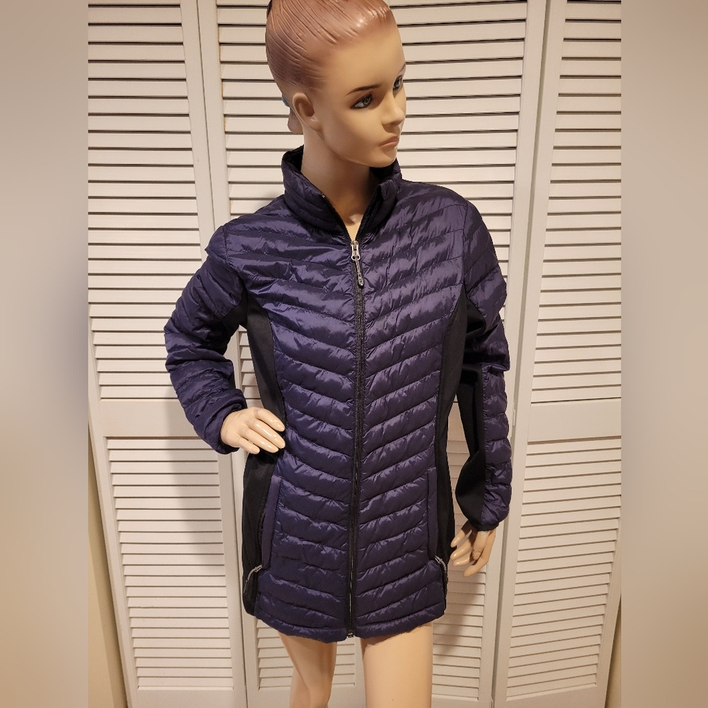 32 Degees Mixed Media Black & Purple Jackets sz Medium